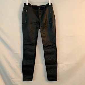 DKNY leggings with faux leather